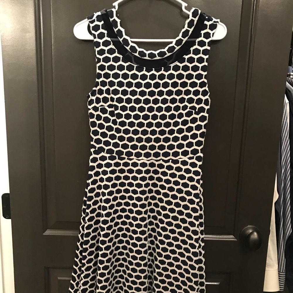 Navy/white dress